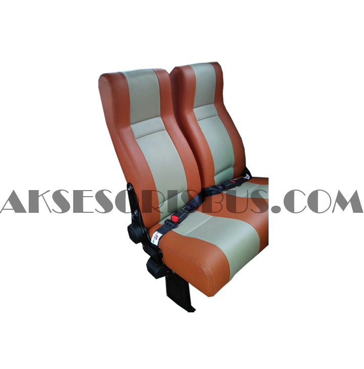 Jok Bus Orange-White